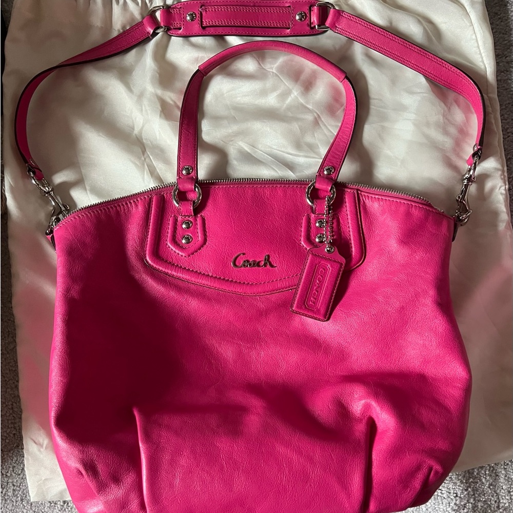 Coach Pink Shoulder Bag